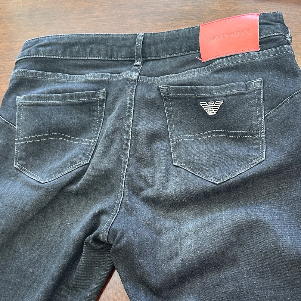 Emporio Armani Push Up Black Skinny Jeans – Size 27 | Stretch Denim - Picture 11 of 15